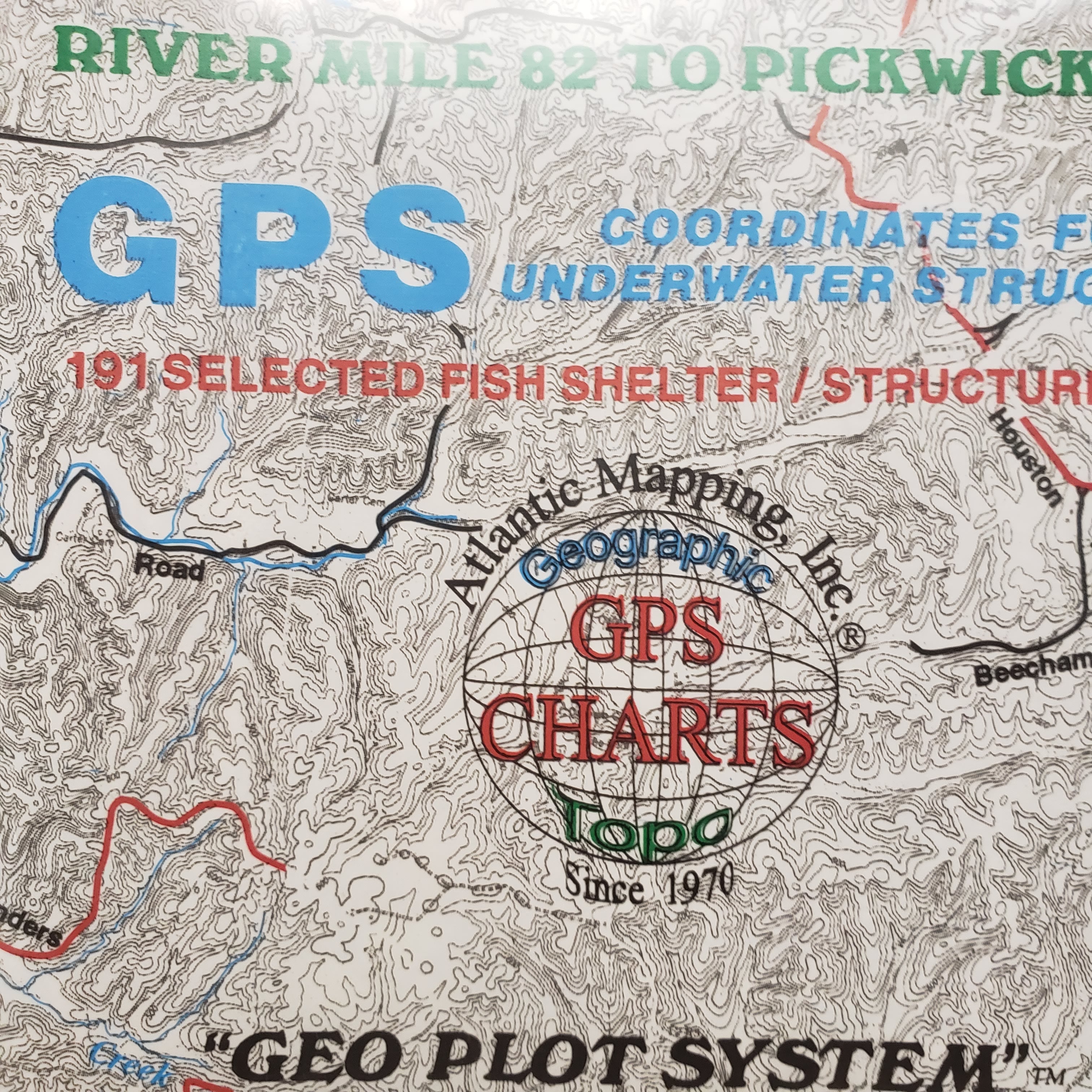 VINTAGE CENTER HILL Lake Atlantic Mapping GPS Map - Waterproof - 2001 $9.99  - PicClick