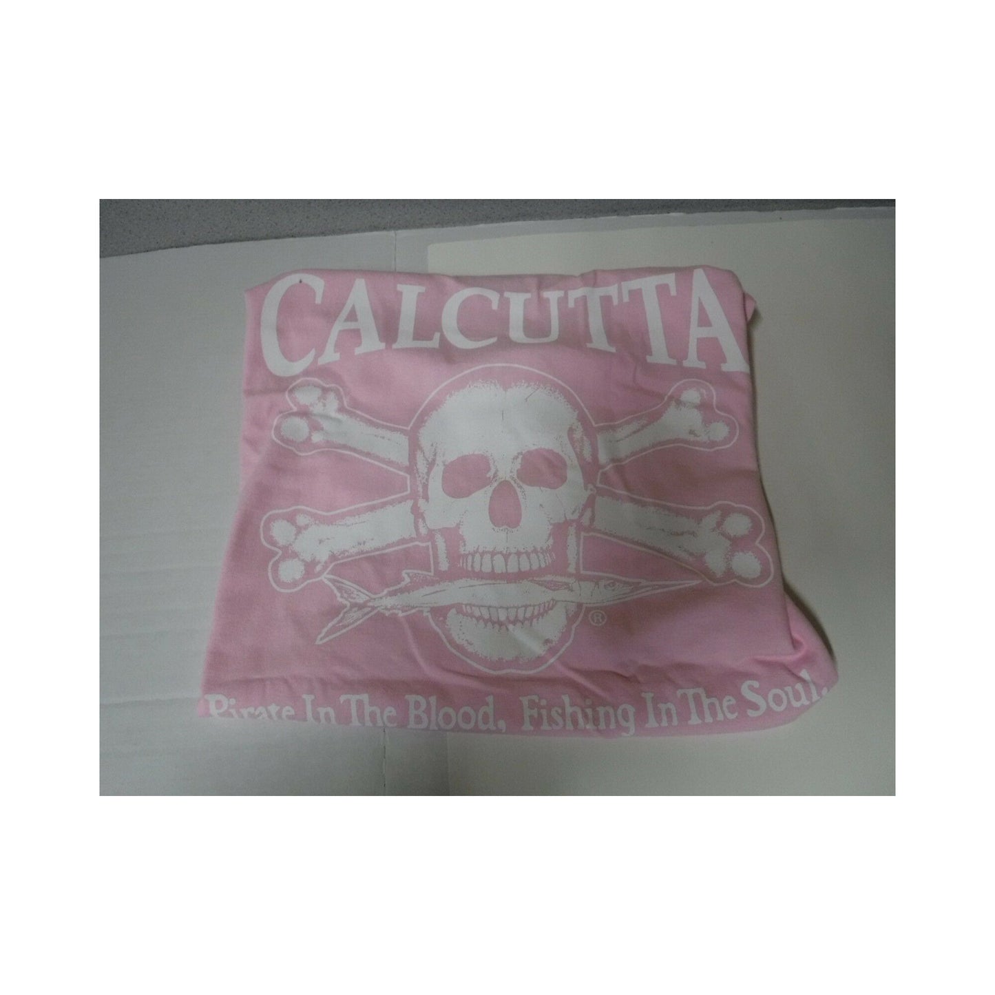 New Authentic Calcutta Short Sleeve Shirt/ Front Pocket/Original Logo  Pink Small