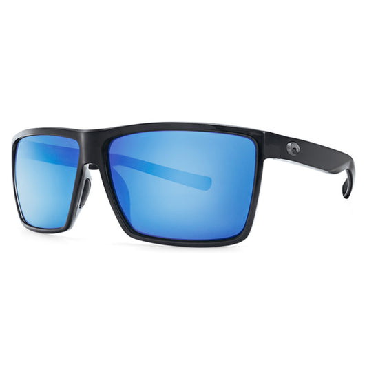 New Authentic Costa Sunglasses-Rincon-Black w/Blue Mirror-580G