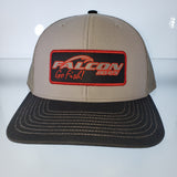 Falcon Boats Hat - Gray/ Black Bill/ Charcoal Mesh /Patch Logo