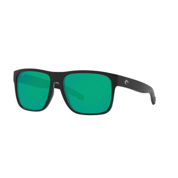 New Authentic Costa Sunglasses-Spearo XL 11-Matte Black w/Green Mirror-580G