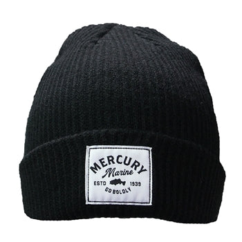 New Authentic Mercury Marine Shoreman Beanie Black