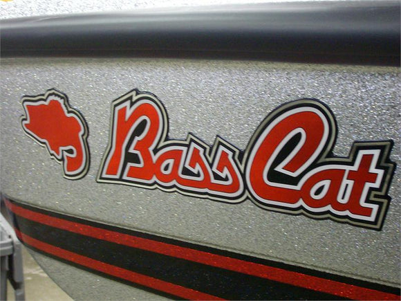 Authentic Factory Domed Bass Cat Decal 16 1/2