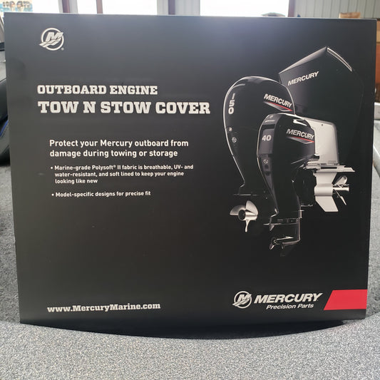 New Authentic Mercury Tow-n-Stow Engine Cover-200-300 HP, 4.6L V8 2018-2024-Black