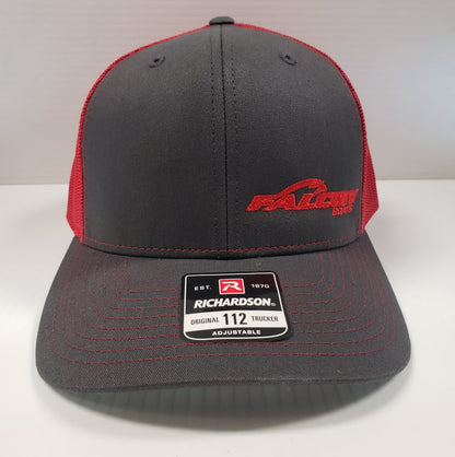 Falcon Boats Richardson 112 Hat Gray -  Red Mesh