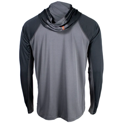 New Authentic Skeeter Simms Black/Slate Challenger Solar Performance Hoodie Shirt-