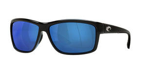 New Authentic Costa Sunglasses-Mag Bay 11-Black w/Blue Mirror-580P