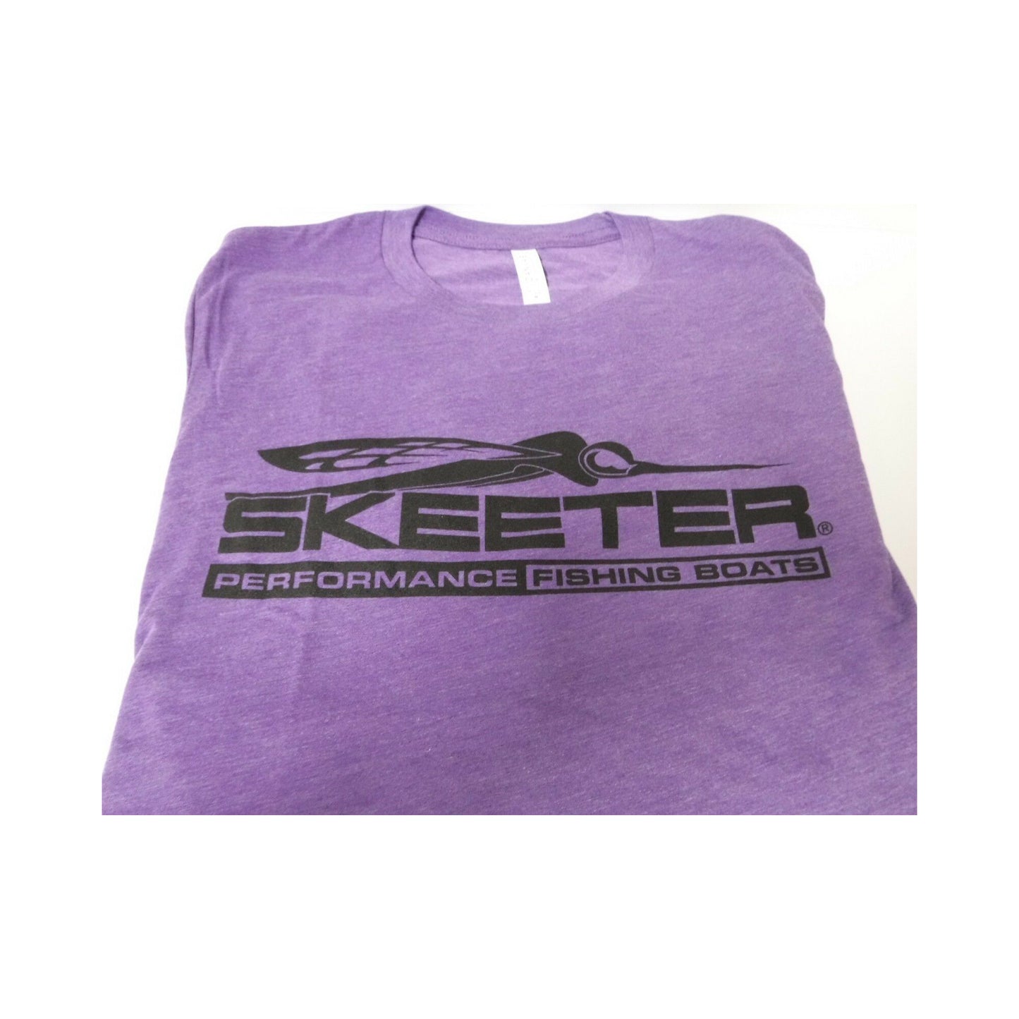 New Authentic Skeeter-Softstyle T-Shirt-Heather Purple/Eat, Sleep, Fish Medium