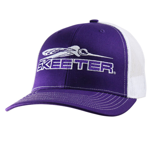 New Authentic Skeeter Hat-Purple/White Mesh