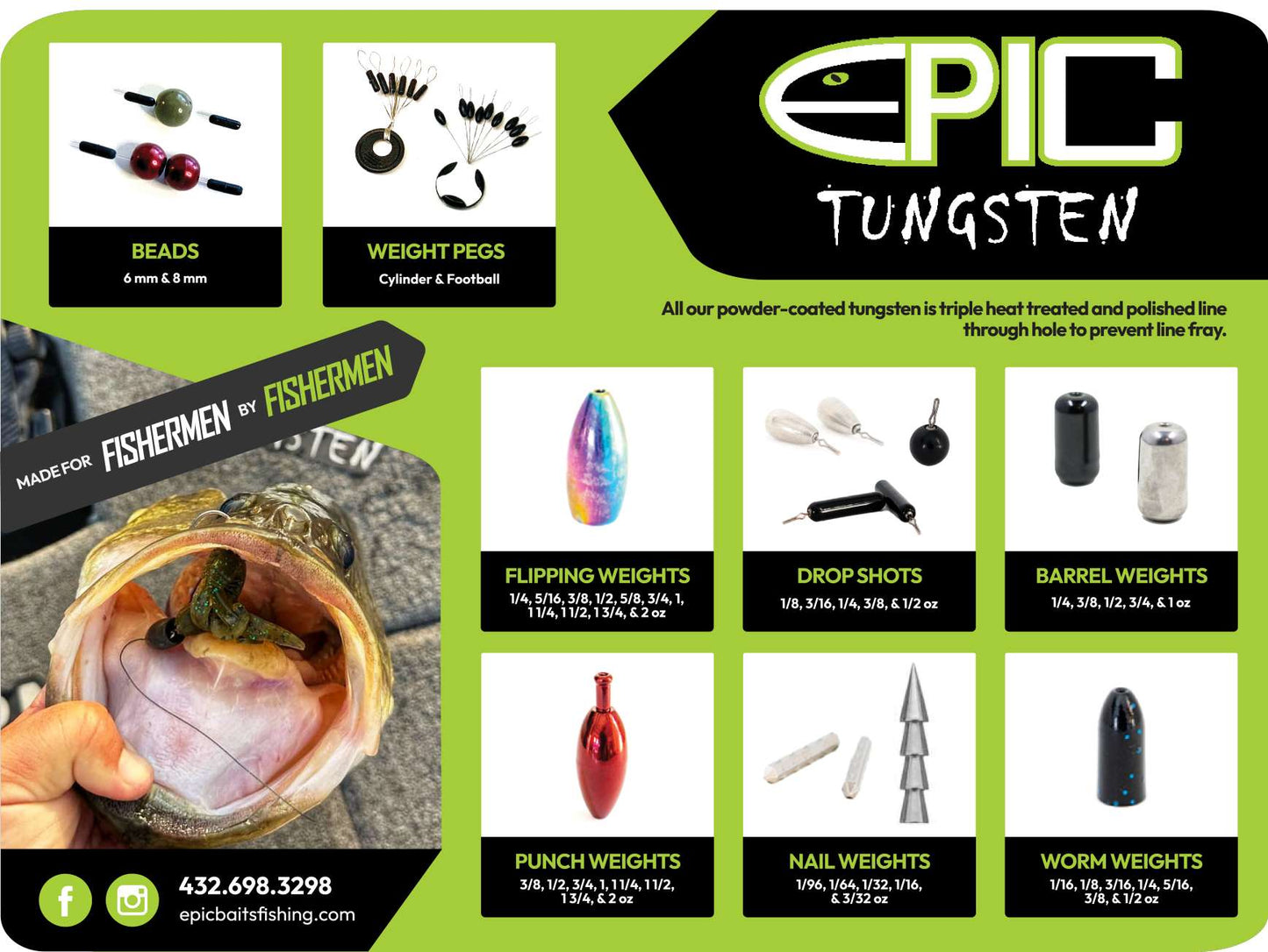 Epic Tungsten Worm Weight-