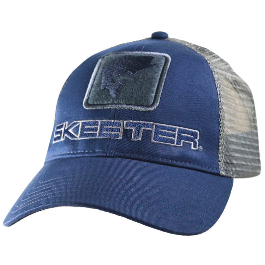 New Authentic Skeeter Hat-Bass Icon Admiral Steel Mesh/Navy