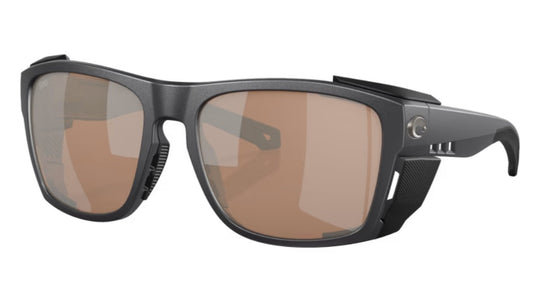New Authentic Costa Sunglasses-King Tide 8-Black Pearl w/Copper Silver Mirror-580G