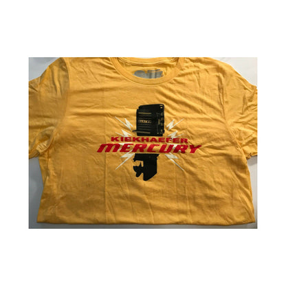 New Authentic Mercury SS Shirt Large - Phantom Yellow Kiekhaefer Motor