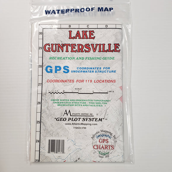 Atlantic Mapping GPS Waterproof Map Lake Guntersville