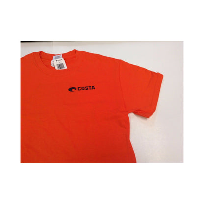 New Authentic Costa Short Sleeve T-Shirt Sailfish Orange Small