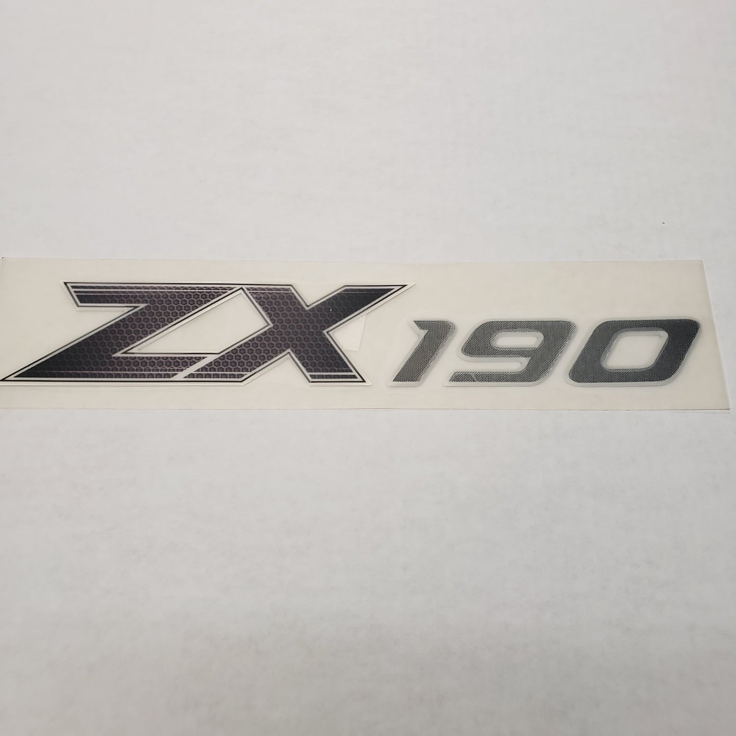 New Authentic Skeeter ZX190 Series Emblem Black/ Silver 12 7/8" X 2.13"