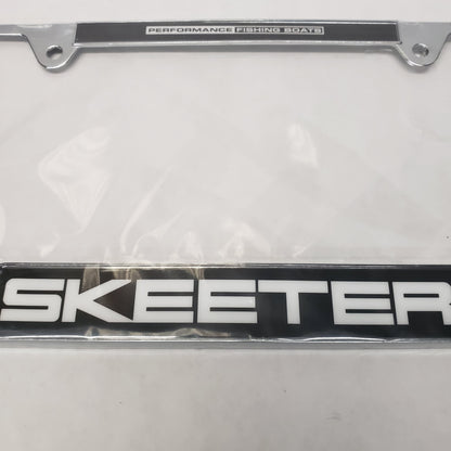 New Skeeter Metal License Plate Frame Black Skeeter