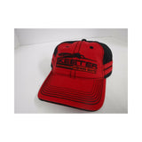 New Authentic Skeeter Richardson Hat  Red/ Side Stripes/Back Black Cotton Hat