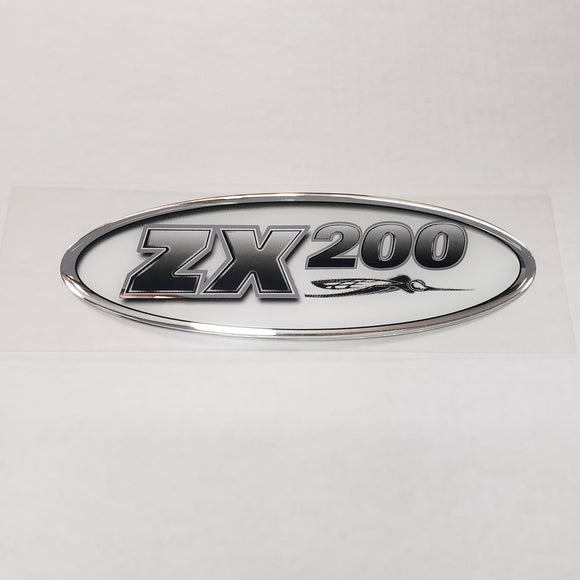 New Authentic Skeeter ZX200 Oval Emblem Black/Silver 8 1/2