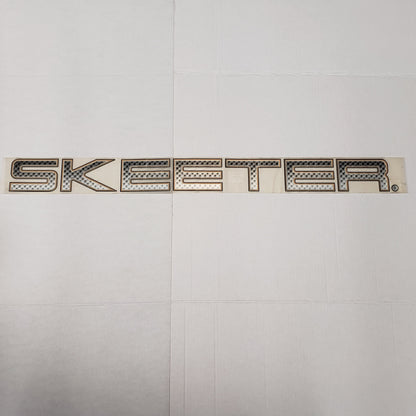 New Authentic Skeeter Emblem Gold/ Black/ Silver 32 1/2" X 2 7/8"