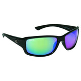 New Authentic Calcutta Outrigger Sunglasses Black Frame/ Polarized Blue Mirror Lens