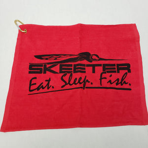 New Authentic Skeeter Sports Rally Golf Towel w/ Grommet & Clip