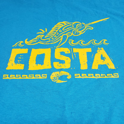 New Authentic Costa Short Sleeve T-Shirt Pez Velas Heather Blue XL