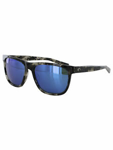 New Authentic Costa Del Mar Apalach Black Kelp Sunglasses Blue Mirror 580G