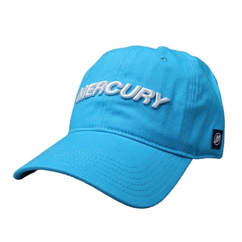 New Authentic Mercury Station Hat-Cloth Electric Blue/White Logo
