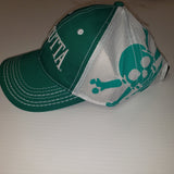 New Authentic Calcutta Hat Green with Calcutta/ White Mesh