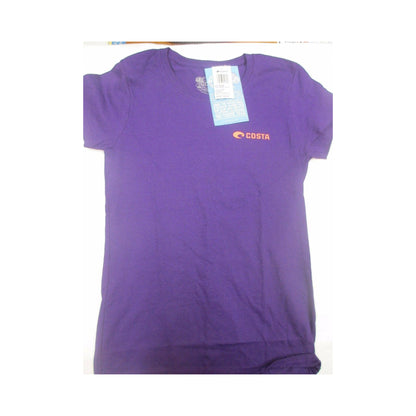 New Authentic Costa Short Sleeve Ladies T-Shirt Southern Charm Purple Small