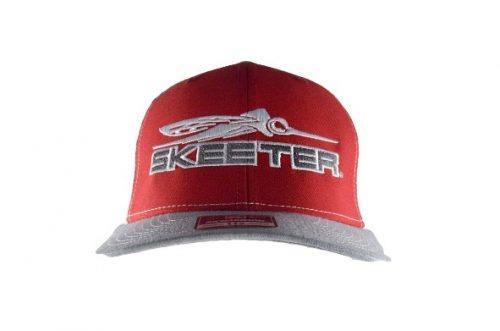 New Authentic Skeeter Richardson Hat/White Mesh/Skeeter Logo Red/Gray Bill