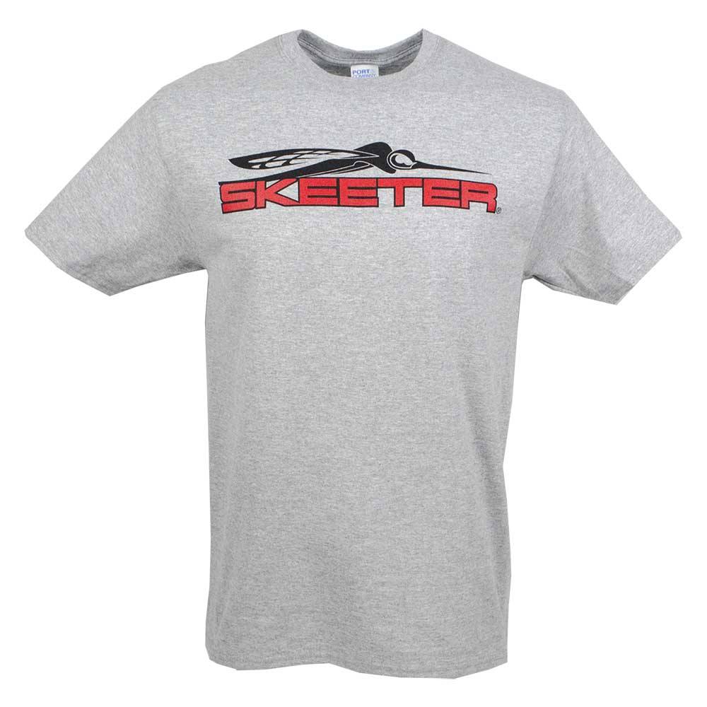 New Authentic Skeeter Gray Core Cotton Short Sleeve Shirt Large