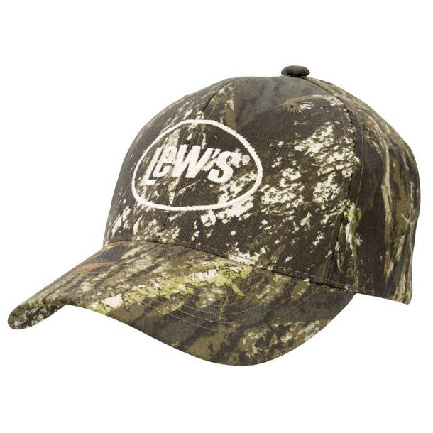 NEW Lew's Hat Adjustable Mossy Oak Camo/ Beige Embroidered Logo