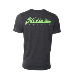 Hobie Men's T-shirt-Dk Gray/Lime Logo-3XL