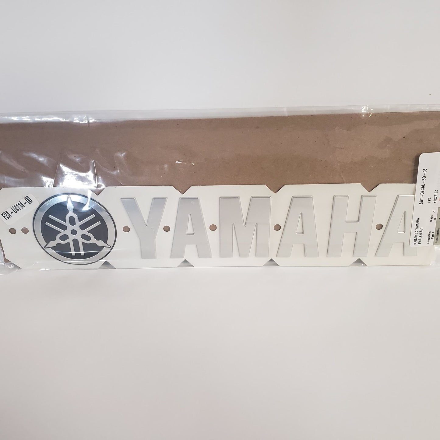 New Authentic Yamaha Emblem -  3D Raised Chrome Set of Two