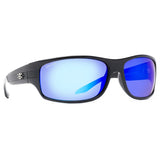 New Authentic Calcutta Express Sunglasses Black Frame/ Polarized Blue Mirror Lens