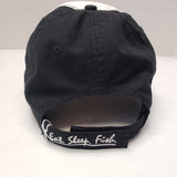 New Authenic Skeeter Hat Richardson Hat White/ Tan Bill/ Back Black/ Rip-Stop Washed Frayed