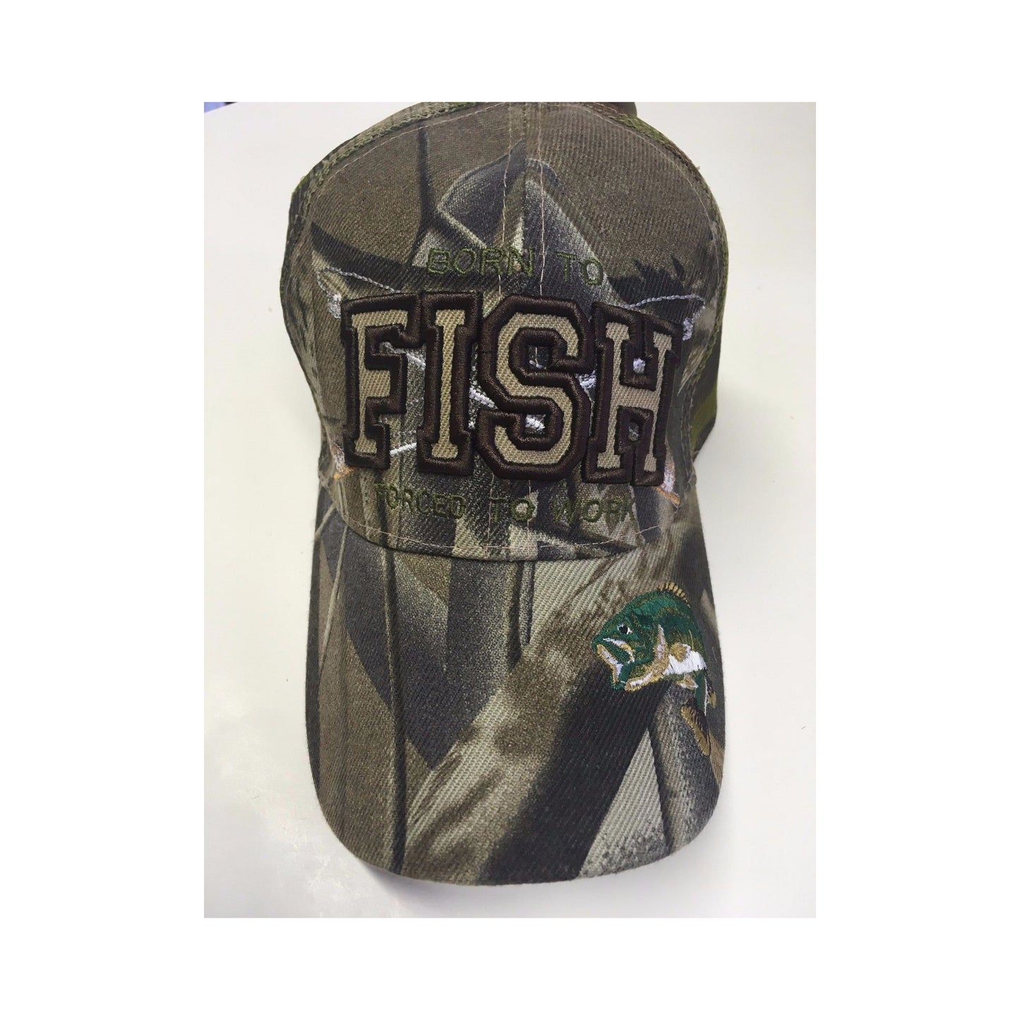 Camo/ Born to Fish Forced to Work/ Mesh Back