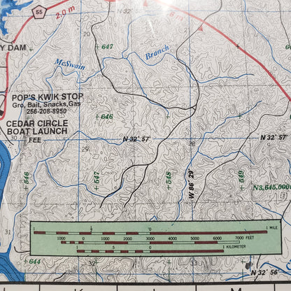 Atlantic Mapping GPS Paper Map Lay Lake