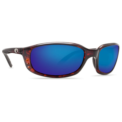 New Authentic Costa Brine Sunglasses Tortoise Frame/ Blue Mirror Glass Lens 580G