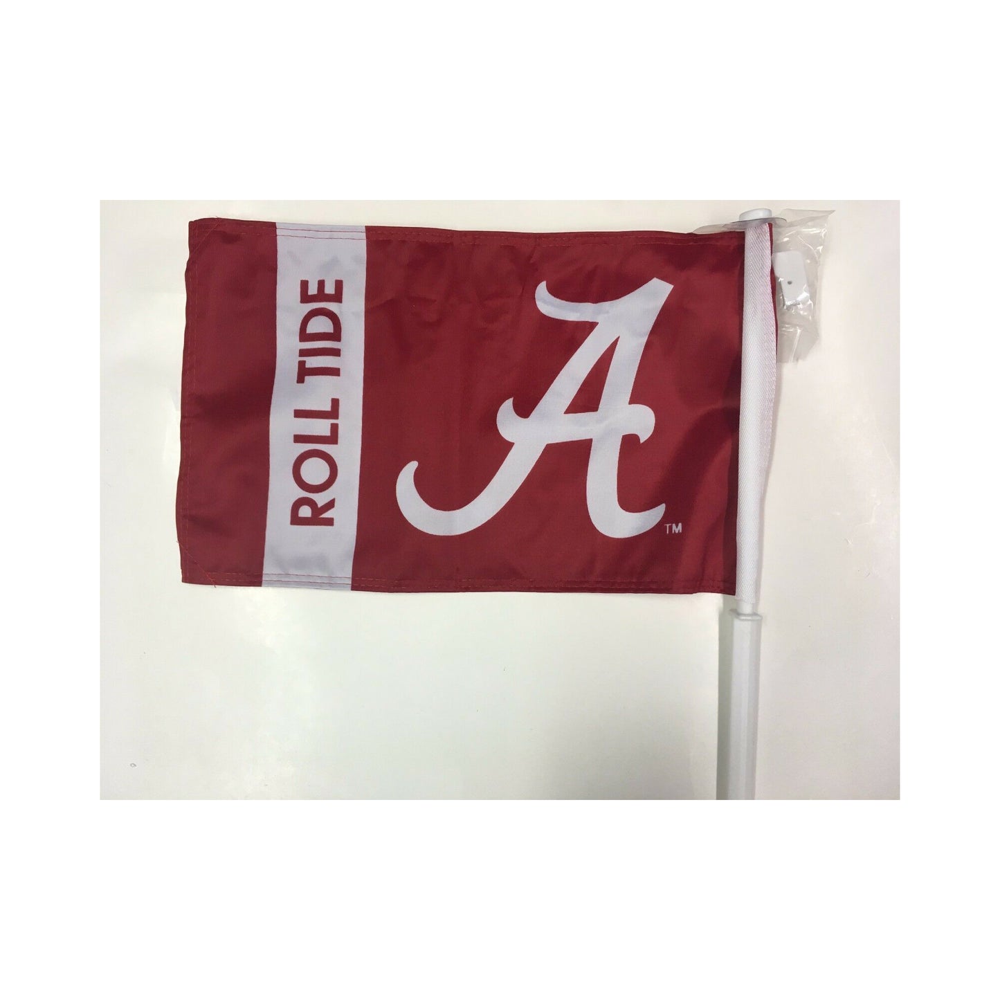 New Alabama Roll Tide Car Flag with Kit to Convert Wall Flag