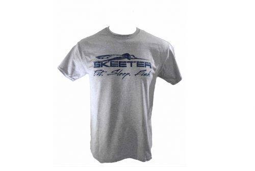 New Authentic Skeeter Eat Sleep Fish Shirt Gray XL