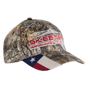 New Authentic Skeeter TX Flag Camo Hat