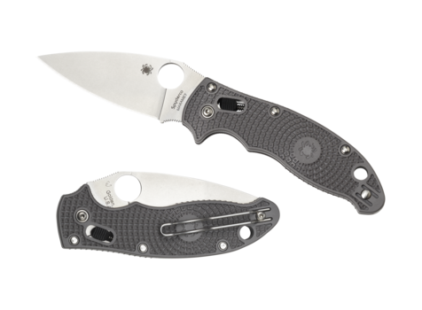 Spyderco Manix 2-Gray Lightweight Maxamet Plainedge C101PGY2