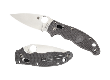 Spyderco Manix 2-Gray Lightweight Maxamet Plainedge C101PGY2