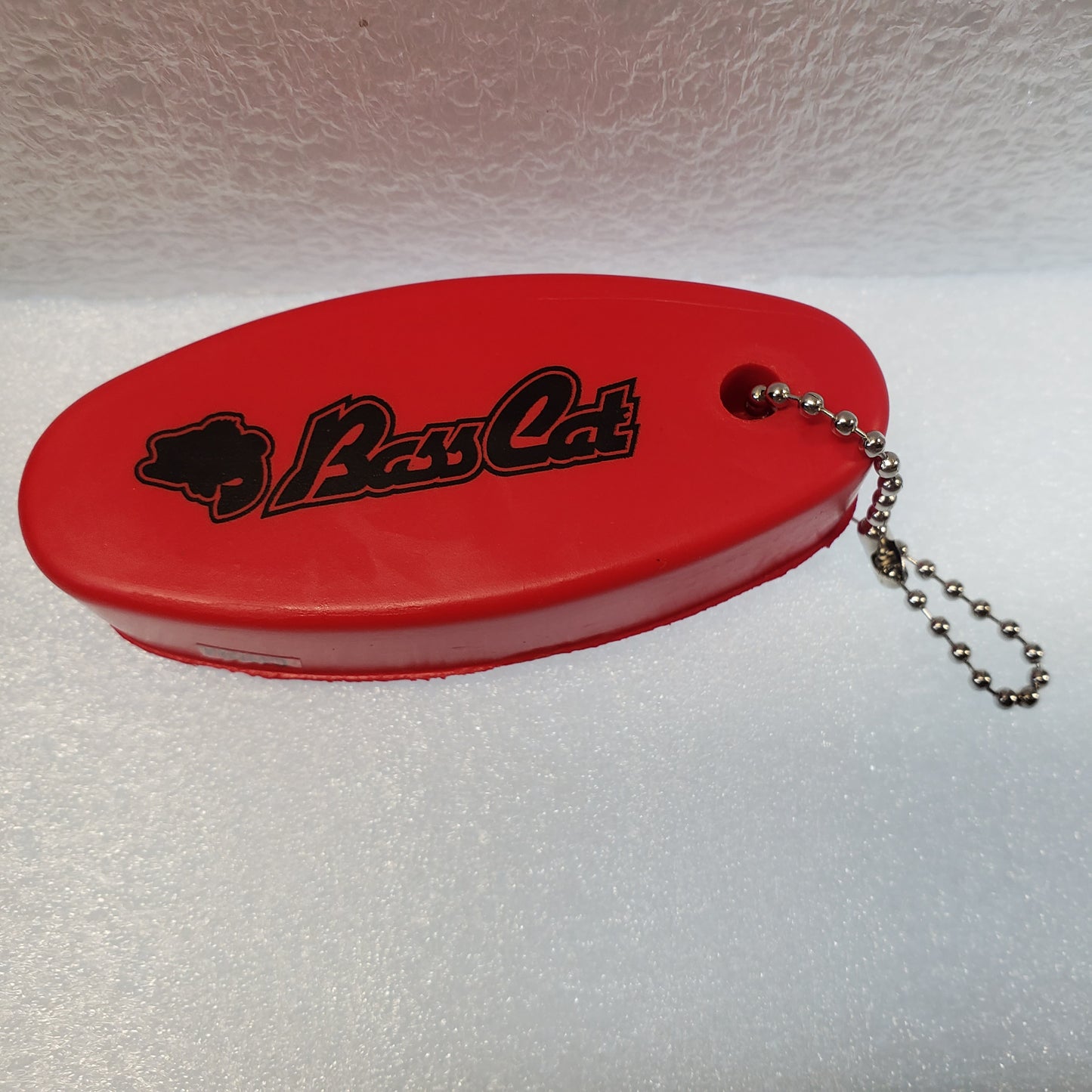 Bass Cat Floating Key Chain-Red/Black Logo