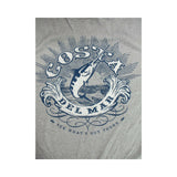 New Authentic Costa Short Sleeve T-Shirt Classic See What's Out There Gray