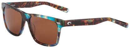 New Authentic Costa Del Mar Aransas Sunglasses 204 Shiny Ocean Tortoise w/Copper Lens 580G