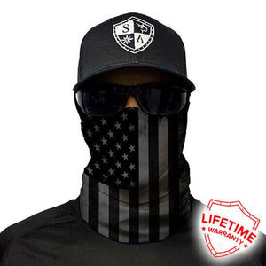 SA CO Multi-Use Gaiter Mask Blackout American Flag